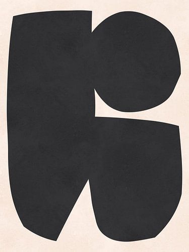 Zwarte expressieve vormen 5