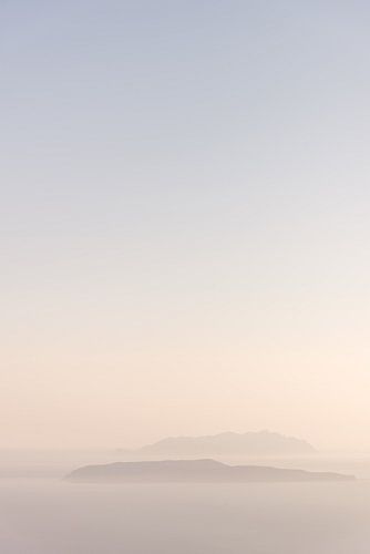 Zonsondergang in pastel tinten in Italië