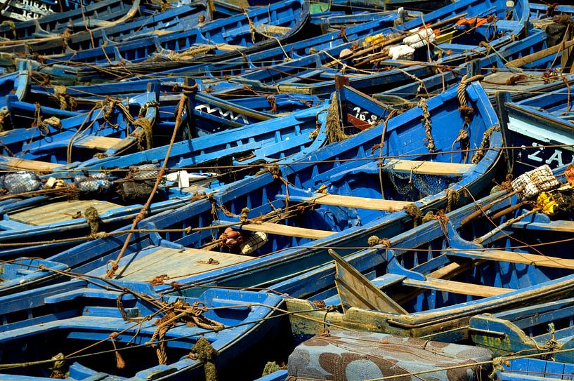 Boats of Essaouira by joost vandepapeliere