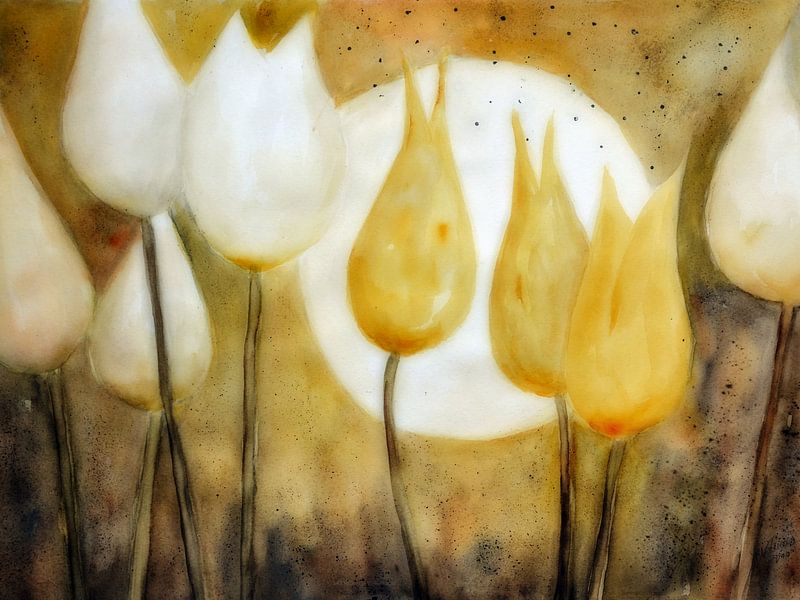 Tulips - Easter moon by Christine Nöhmeier