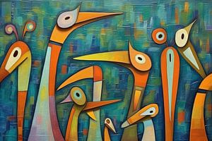 Bunte Vögel malen | Federgeflüster sprechen