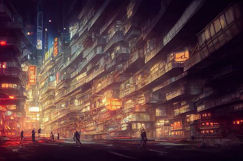 Wohntürme in der Neo-Megacity