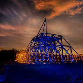 Lichtschildering op de metertoren 2 van mh-photografie