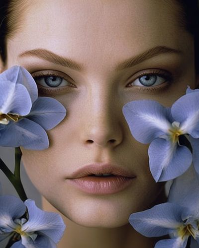 Modern portret "Purple orchid"