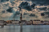 Wolken, Licht, Kampen, Niederlande von Maarten Kost Miniaturansicht