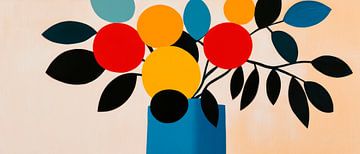 Nature morte aux fleurs colorées - Art moderne sur Poster Art Shop