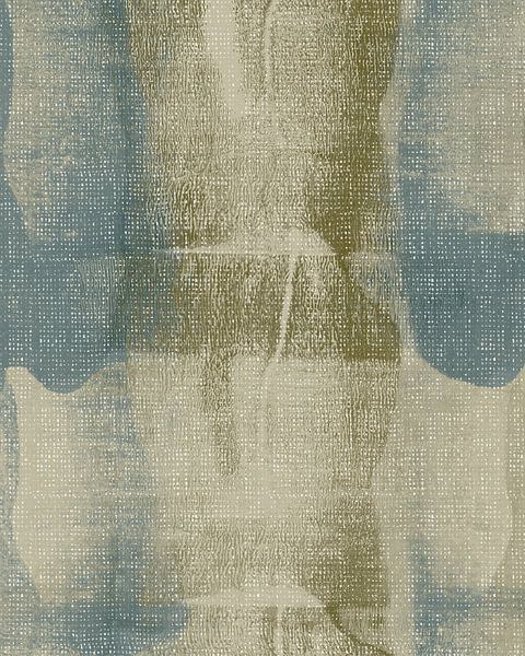 Blue, olive green. Natural pattern. by Dina Dankers