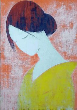 Woman Profile | Head Bowed, Sun Dress