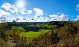 Hilly landscape in autumn by Raphotography