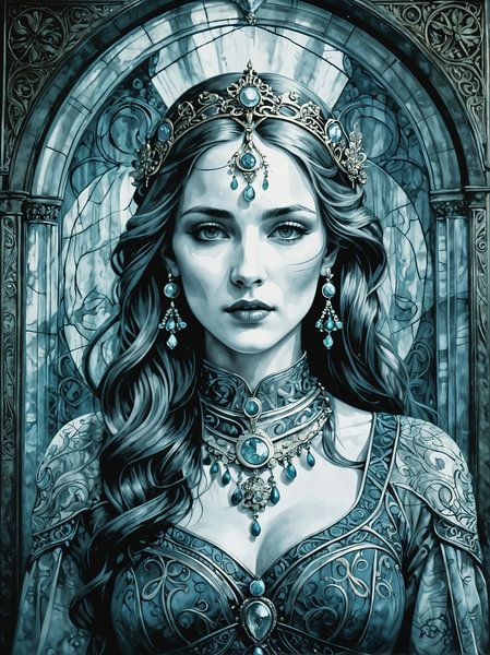 La Reine Bleue - Mystique de la Cour par Retrotimes