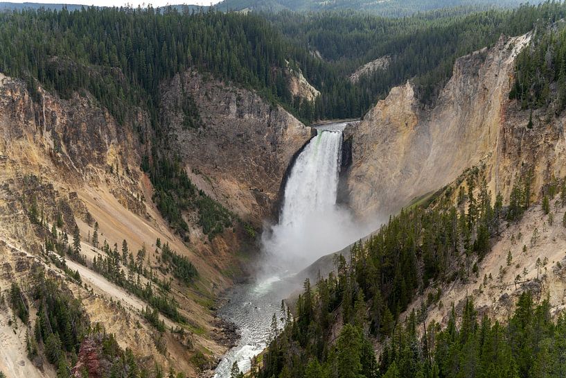 Lower Falls, Yellowstone National Park, USA by Jeroen van Deel