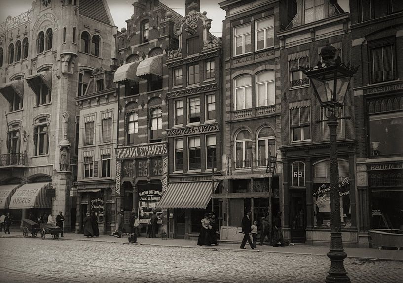 Amsterdam Damrak and Baafjessteeg by VetteVintage