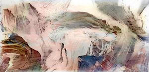 Panorama de montagne zen japonais III sur Mad Dog Art