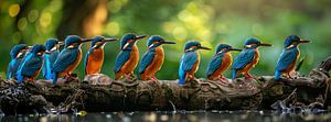 Gruppenfoto Eisvögel