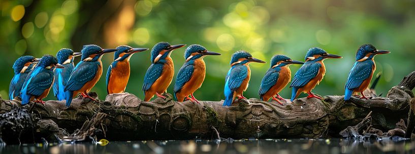 group photo kingfishers by Egon Zitter