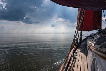 Becalmed sailing ship by Eric van den Bandt