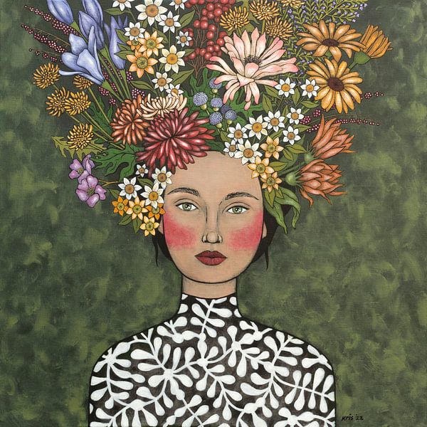 Flowers on my mind (no.2022-14) by Kris Stuurop