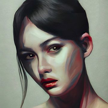 Portrait woman by renato daub