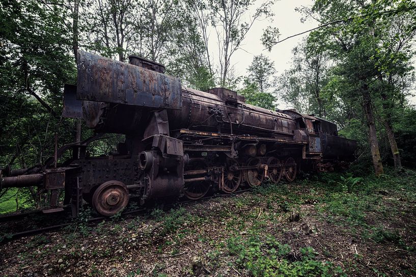 Un vieux train rouillé par Steven Dijkshoorn