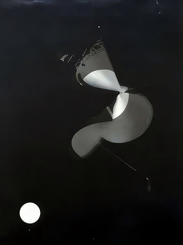 White Forms in Night
