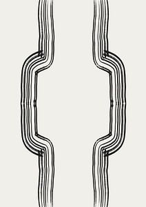 Abstrakt 2 Teile 1 Weg Tinte von Romee Heuitink