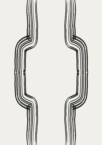 Abstrakt 2 Teile 1 Weg Tinte