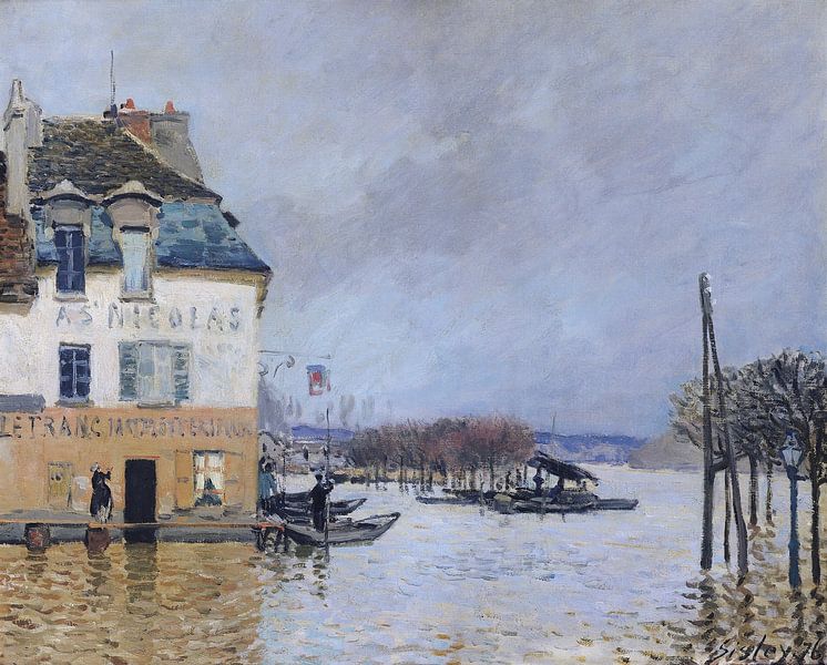Alfred Sisley,Die Flut von Port Marly von finemasterpiece