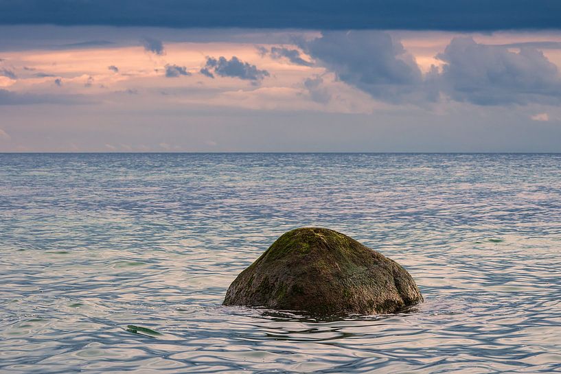 Stone on the Baltic Sea coast near Meschendorf by Rico Ködder