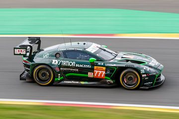 Aston Martin racing car during the WEC race at Spa francorchamps by Arthur Bruinen