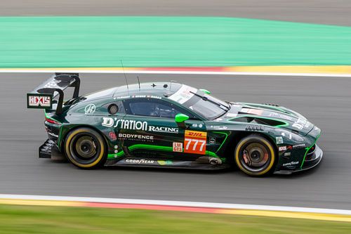 Aston Martin racing car during the WEC race at Spa francorchamps