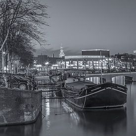 Magere Brug en de Amstel in Amsterdam in de avond - 3 van Tux Photography