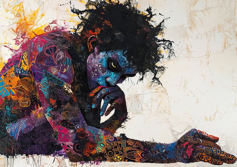 Modern Expression | Ausdrucksstarke Figur von Kunst Laune
