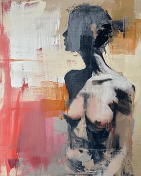 Abstract female nude by Carla Van Iersel