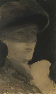 Léon Spilliaert - Die Dame mit Schleier (1903) von Peter Balan