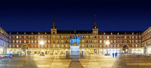 Madrid | Plaza Mayor Vue nocturne