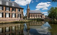 Church and pond of Wijnandsrade by Leo Langen thumbnail