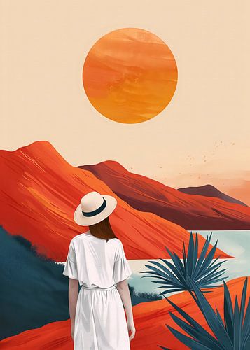 The girl in the white dress