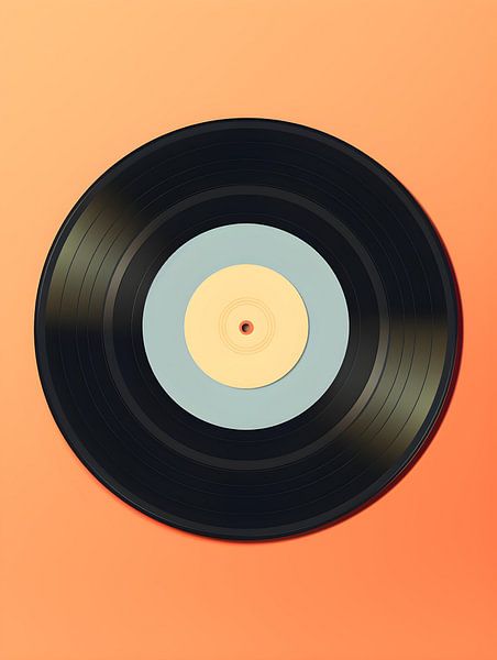 Abstrakte Schallplatte V2 von drdigitaldesign
