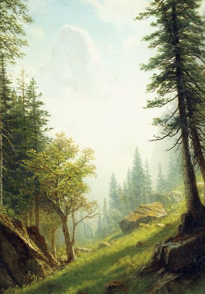 Albert Bierstadt,In the Bernese Alps by finemasterpiece