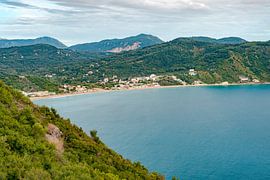 Agios Georios beach bay on Corfu by Leo Schindzielorz