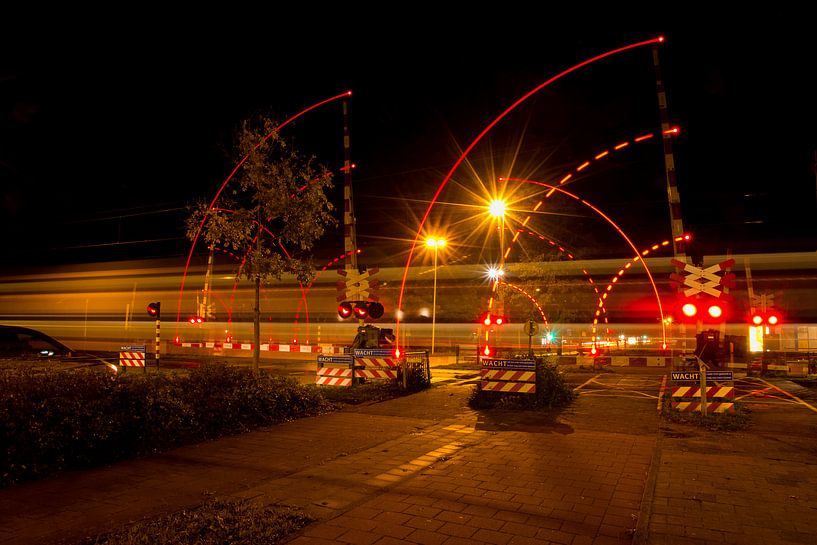 Linienspiel Bahnübergang von FotoBob