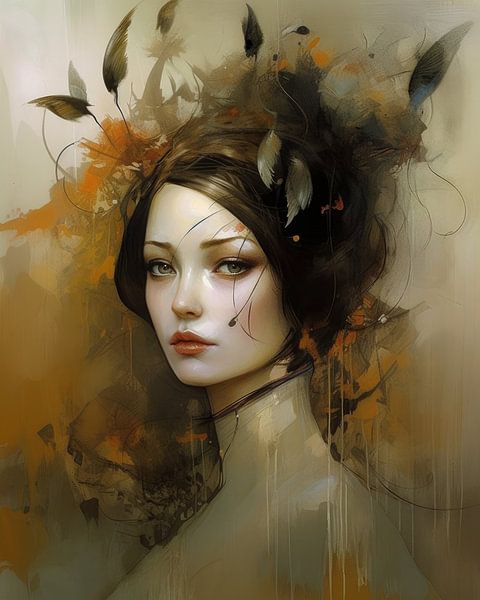 Contemporary art portrait by Carla Van Iersel