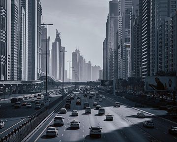 Snelweg door Dubai van michael regeer