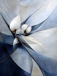 Blaue Blütenblätter