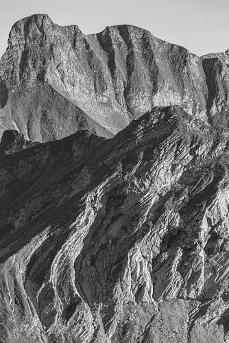 Gevouwen tijd in het gezicht van de Allgäuer Alpen