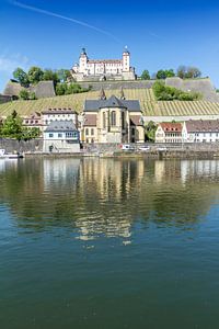 WÜRZBURG Mainufer und Festung Marienberg  von Melanie Viola