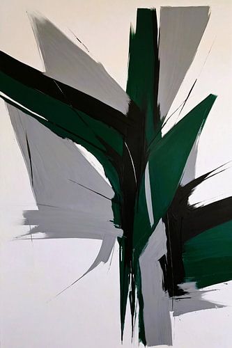 Dynamische Abstractie in Zwart-Wit Tinten