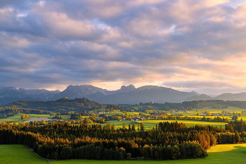 Sunset in the Allgäu, Bavaria, Germany by Henk Meijer Photography