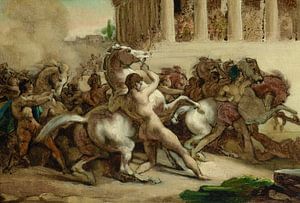 La course des chevaux sans cavalier