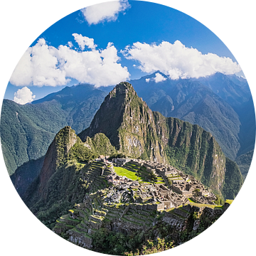 Machu Picchu, Peru, verticaal panorama